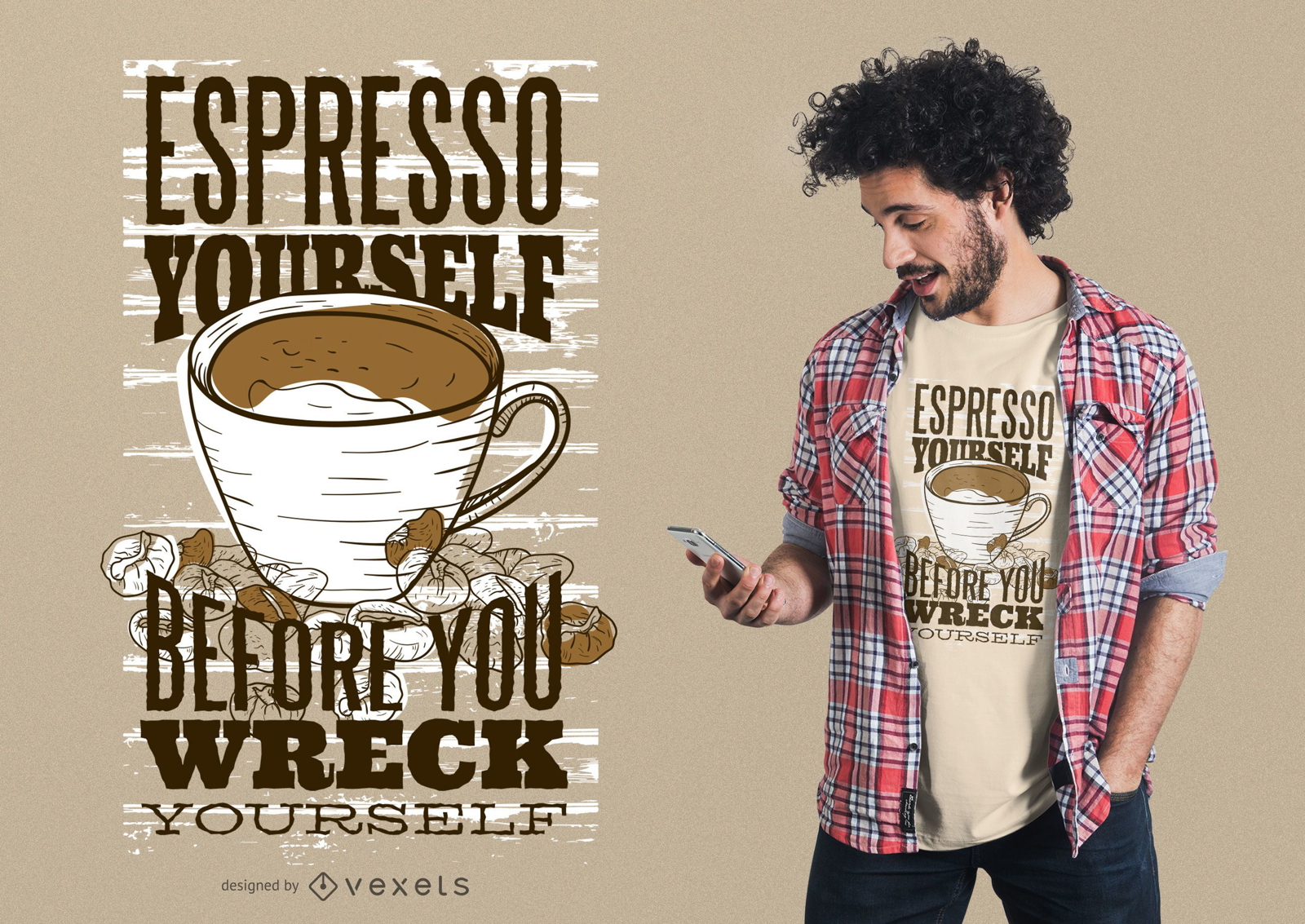 Espresso Yourself, Shirt With Sayings, Coffee Tshirt, Coffee