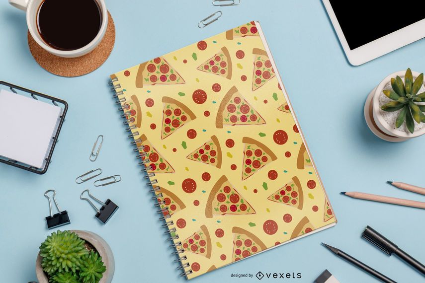Seamless Pizza Pattern Design Seamless Pizza Pattern Design