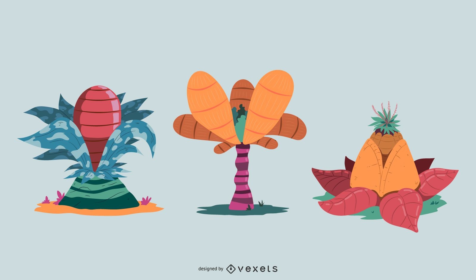 Fantasy Plants Vector Design