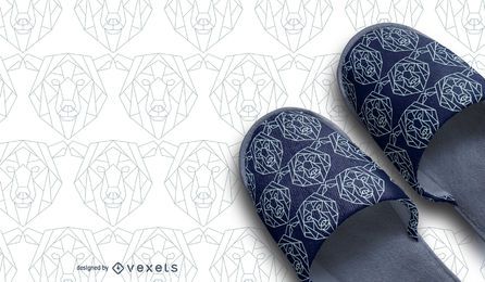 Design de padrão de urso poligonal