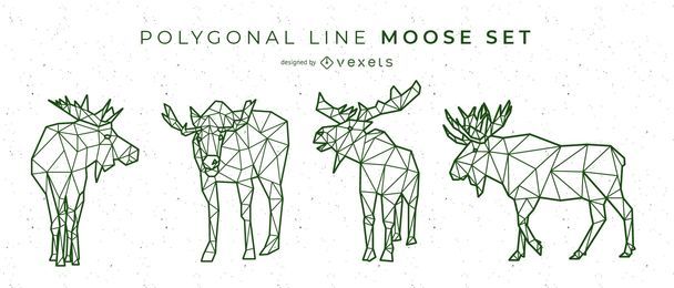 Linha poligonal Moose Design Linha poligonal Moose Design