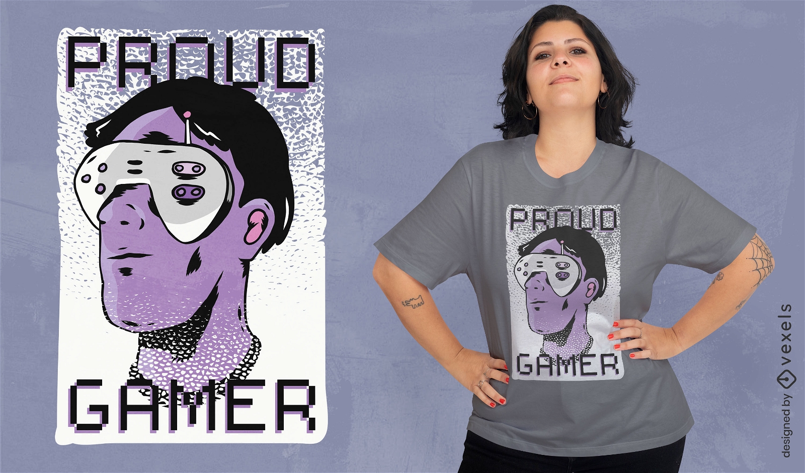 Proud Gamer T-shirt Design