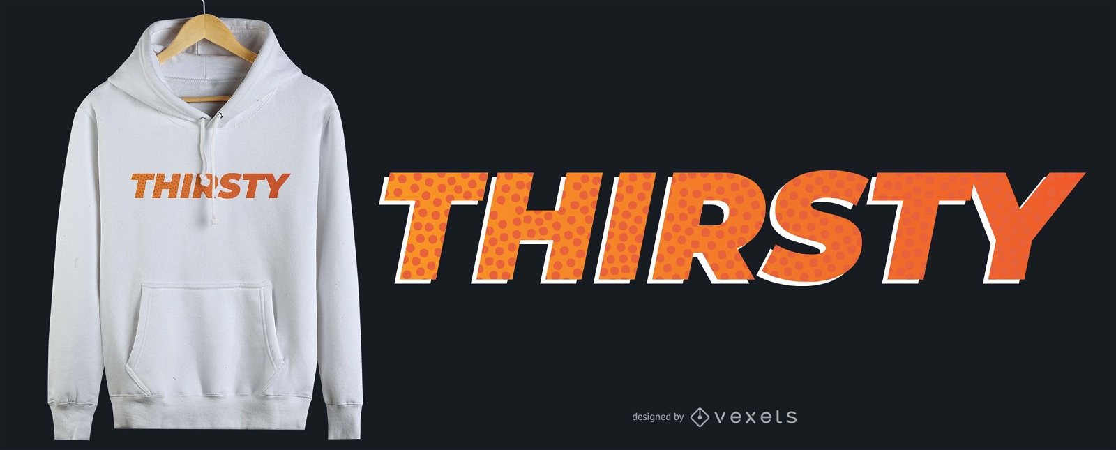 Diseño de camiseta Thirsty