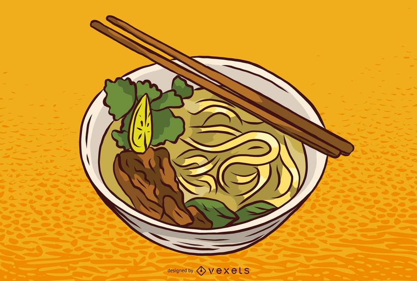 Ramen hand drawn illustration Ramen hand drawn illustration