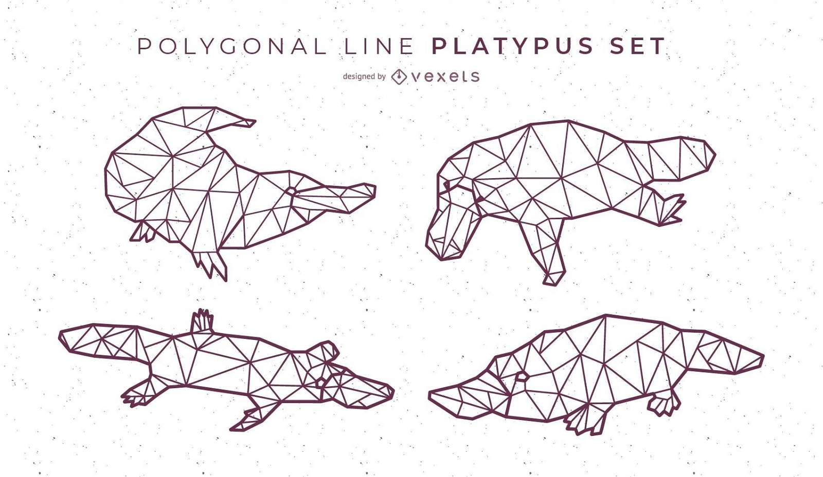 Polygonal Line Platypus Design 