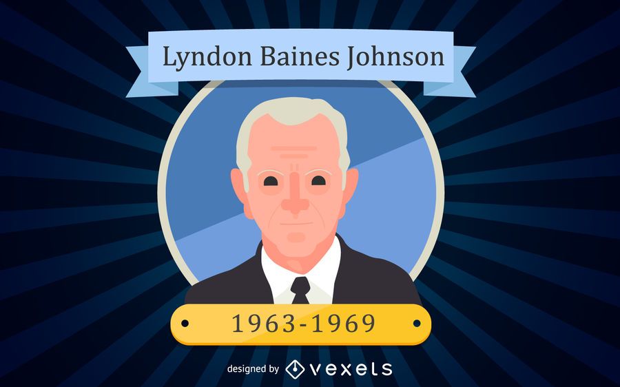 Lyndon Baines Johnson Cartoon Portrait Lyndon Baines Johnson Cartoon Portrait
