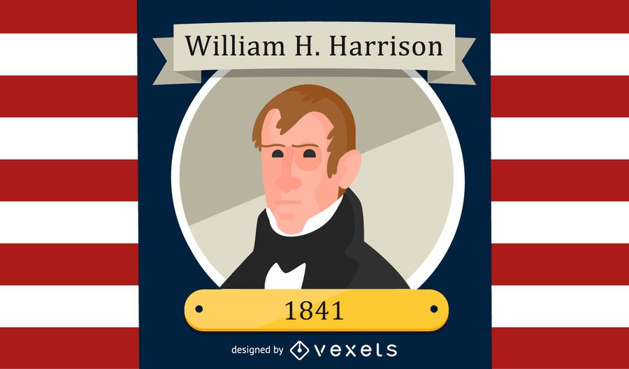 William H Harrison Cartoon Illustration William H Harrison Cartoon Illustration