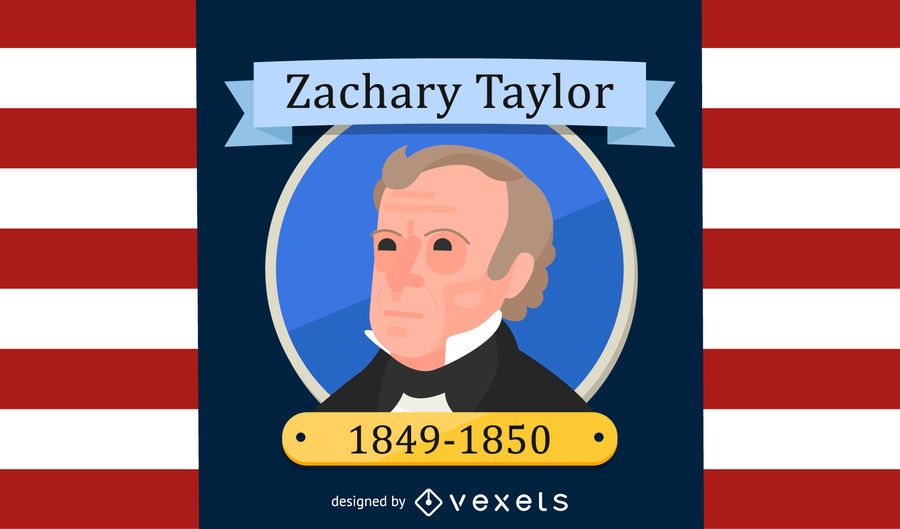 Zachary Taylor Cartoon Illustration Design Zachary Taylor Cartoon Illustration Design