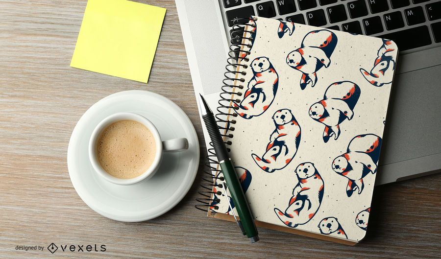Sea Otter Duo Tone Pattern Sea Otter Duo Tone Pattern