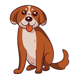 Dibujo lindo perro Dibujo lindo perro