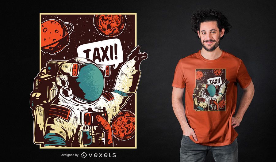 Design de t-shirt de passeio espacial Design de t-shirt de passeio espacial