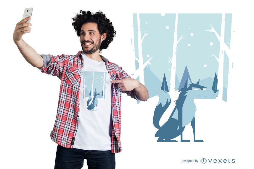 Winter Wolf T-shirt Design Winter Wolf T-shirt Design
