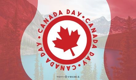 Desenho vetorial do Dia do Canadá