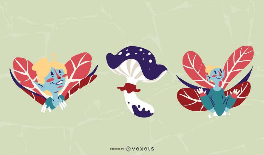 Fairy Illustration Design Set Fairy Illustration Design Set
