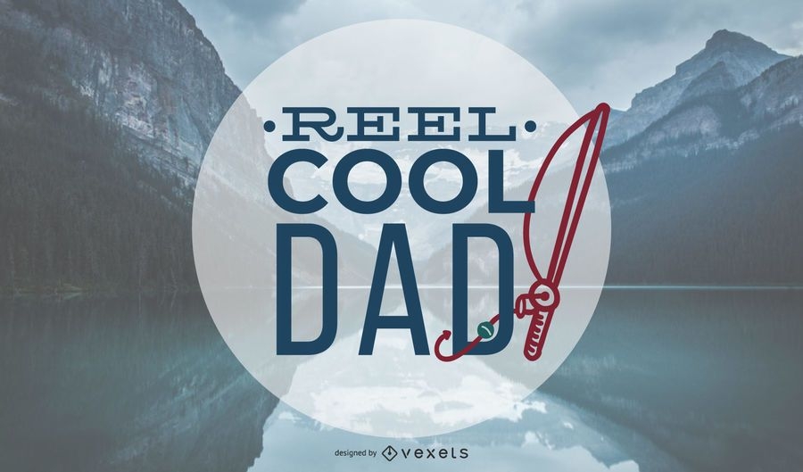 Download Fishing Dad Title Vector Design - Vector Download