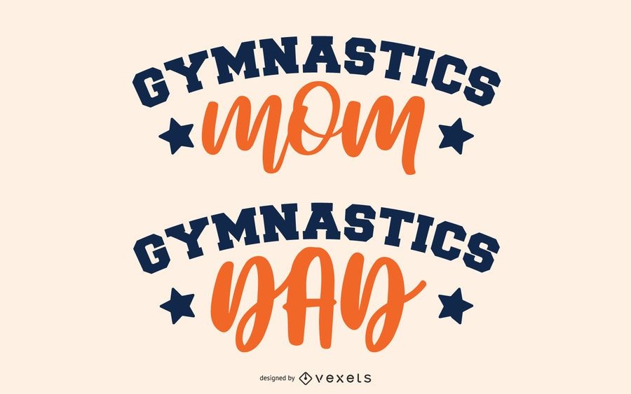 Download Gymnastics Parents Lettering Set - Vector Download