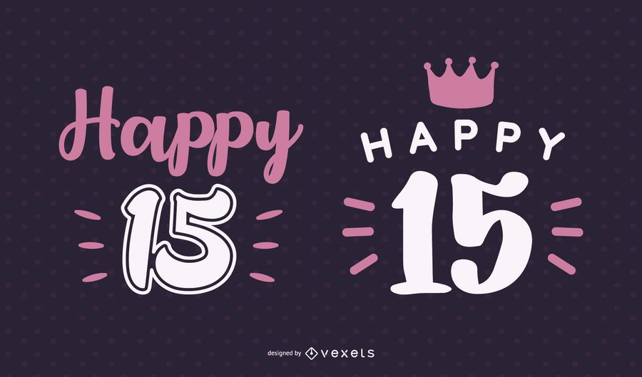 Feliz 15 conjunto de letras Feliz 15 conjunto de letras