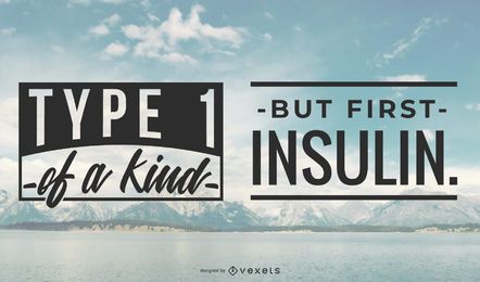 Insulin Lettering