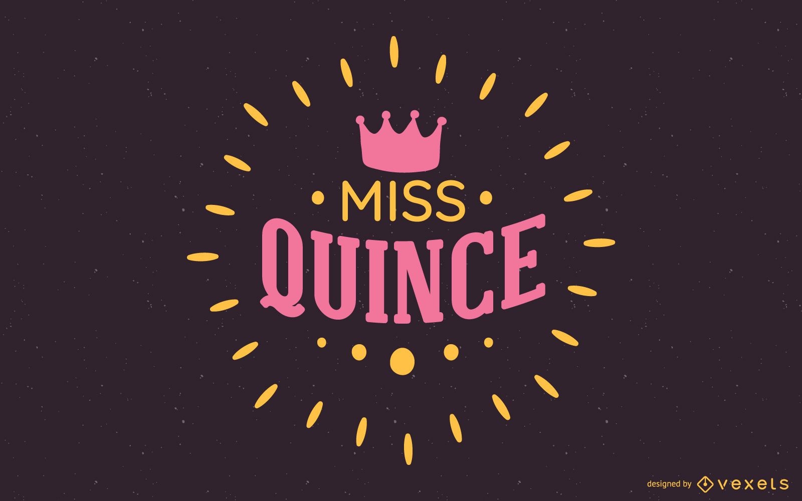 Ilustração de texto de Miss Quince