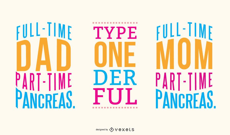 Diabetes lettering set Diabetes lettering set