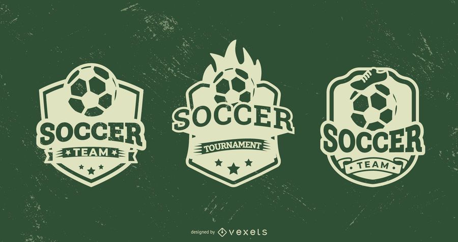 Soccer badge set Soccer badge set
