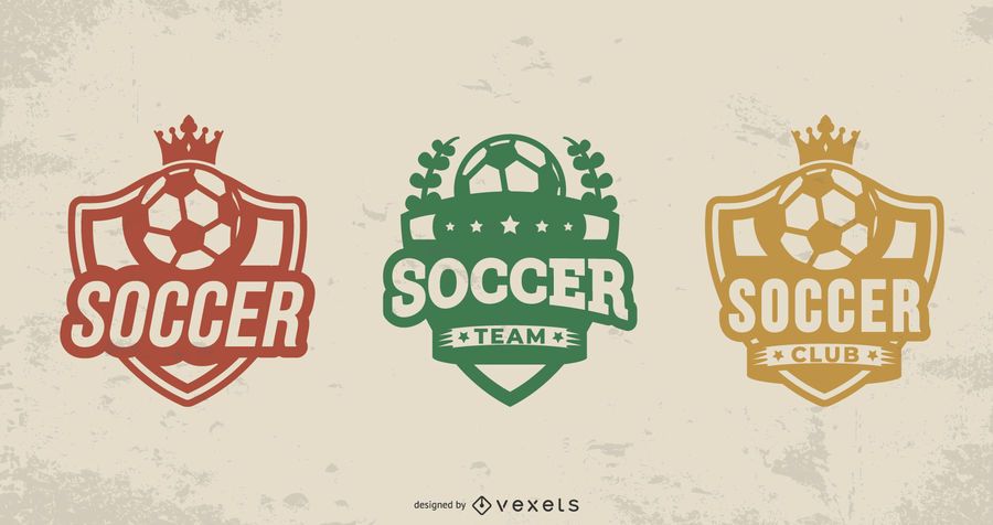 Soccer ball badge set Soccer ball badge set
