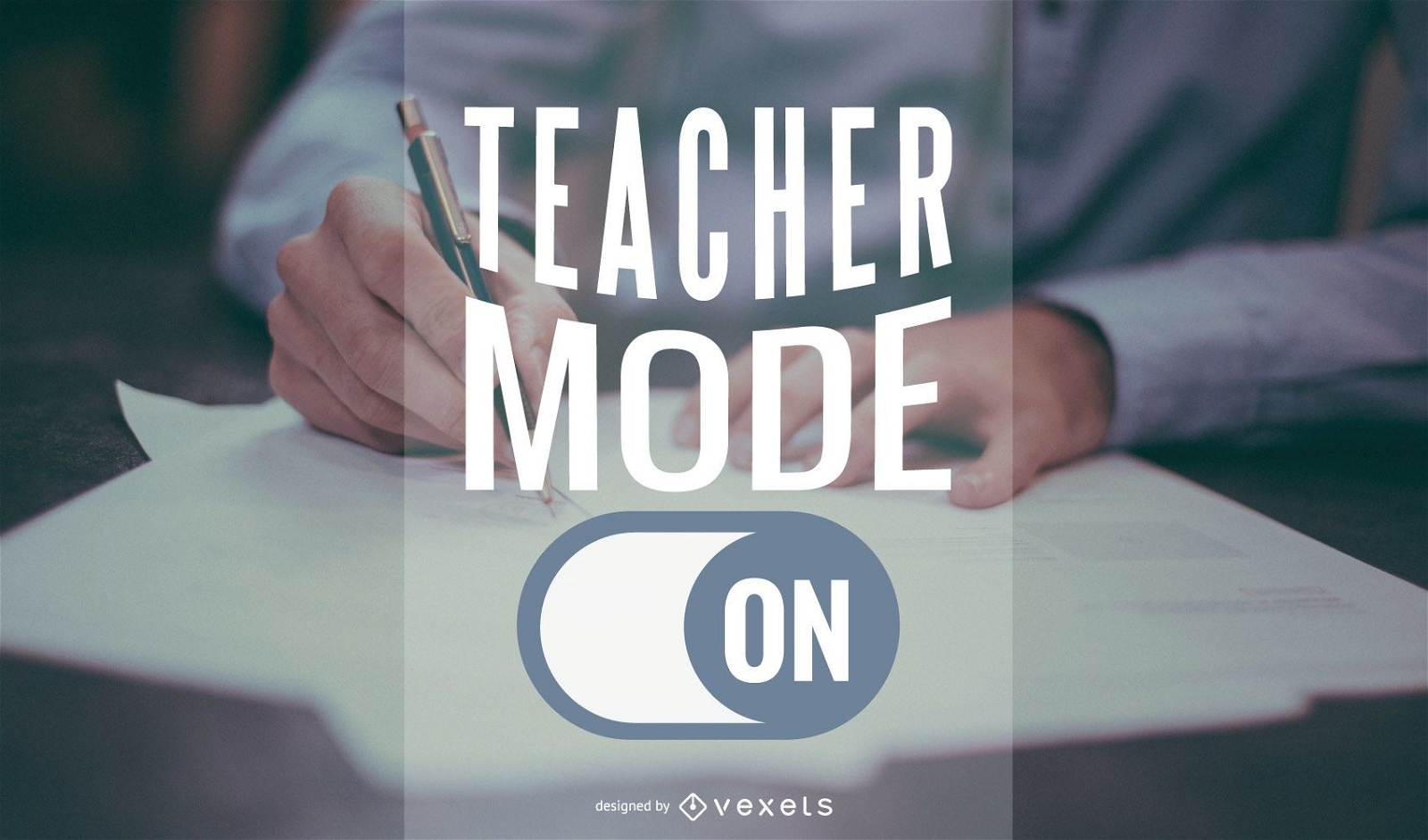Teacher Mode Vector Banner Design