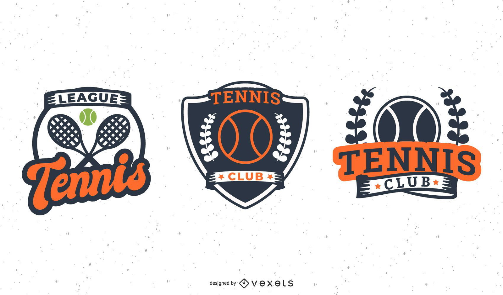 Tennis badge set 