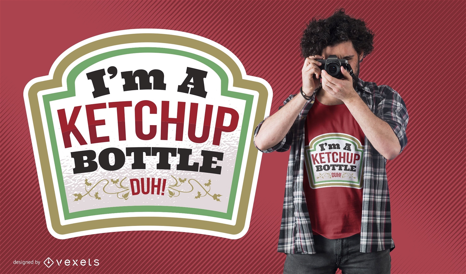 Ketchup Zitat T-Shirt Design