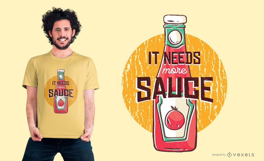 Más Ketchup camiseta de diseño Más Ketchup camiseta de diseño