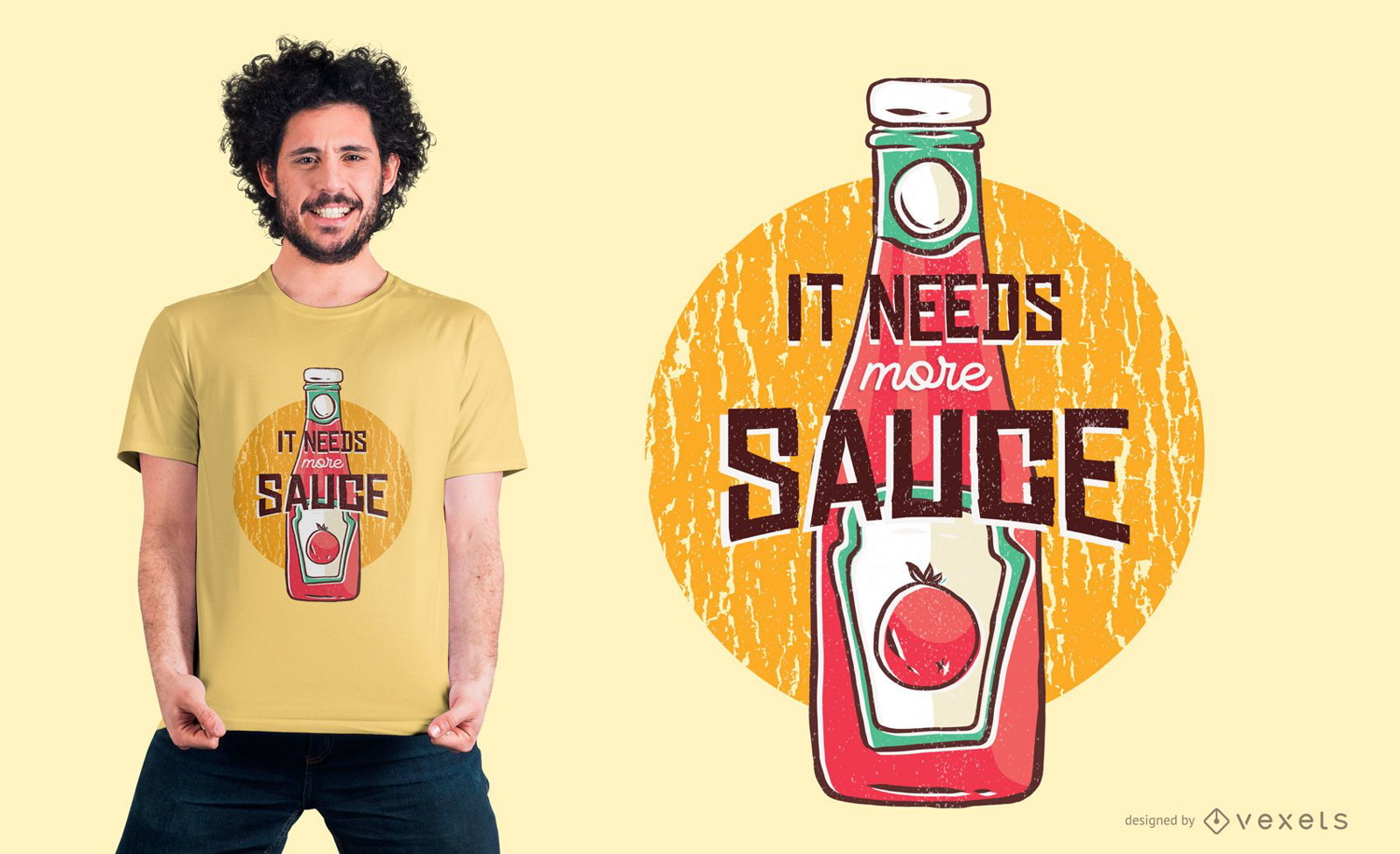 Mais design de camisetas de ketchup
