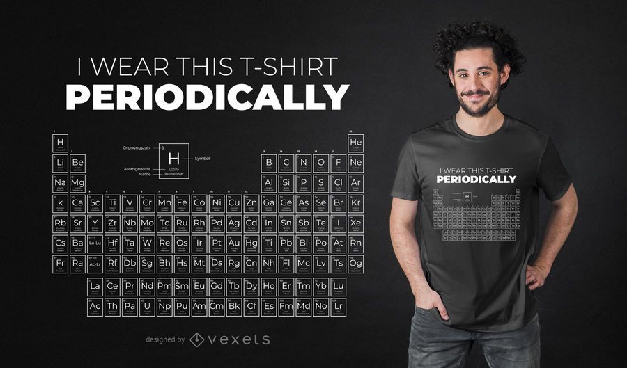 Periodic Table T-shirt Design Periodic Table T-shirt Design