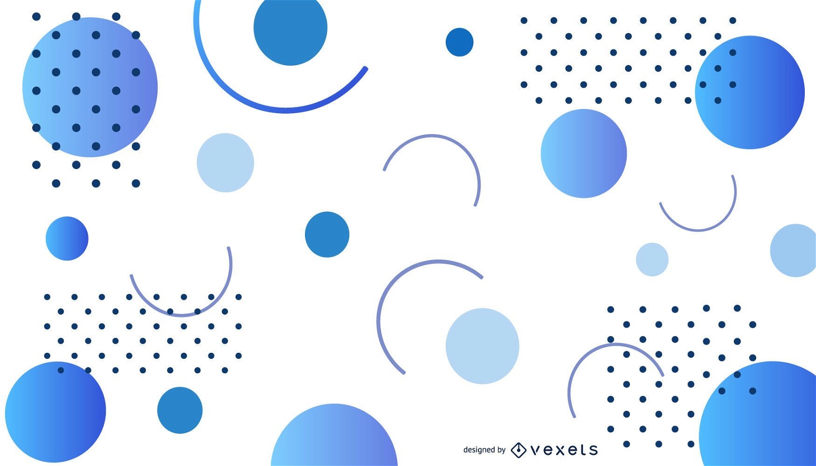 Abstract Blue Dot Background 
