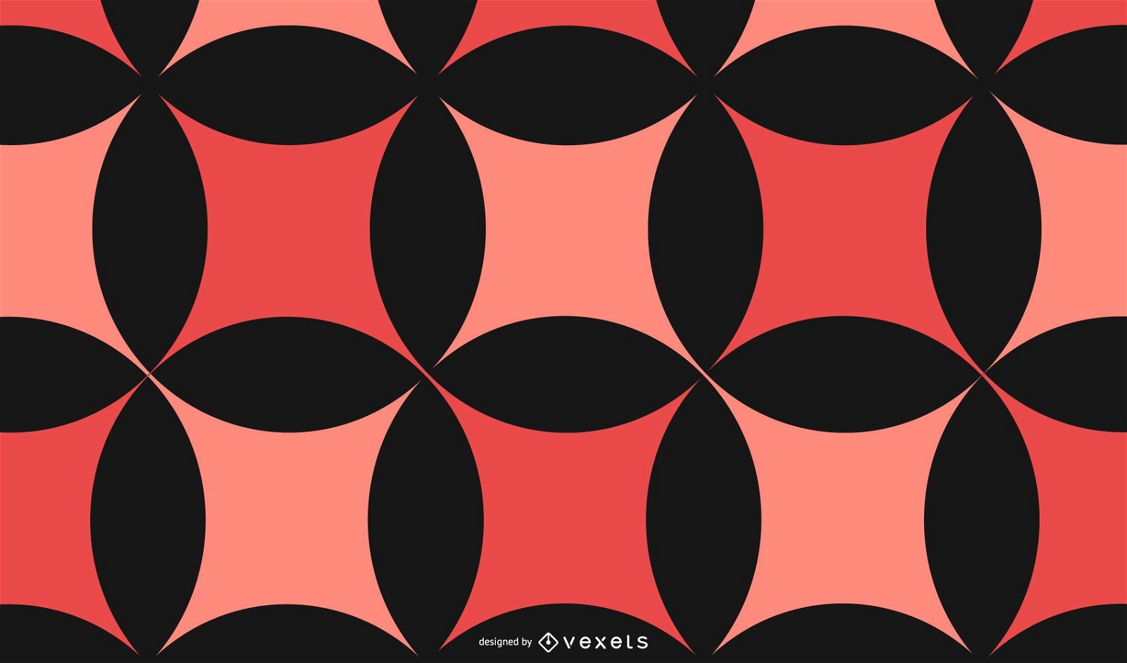 Abstract Red Black Pattern Background
