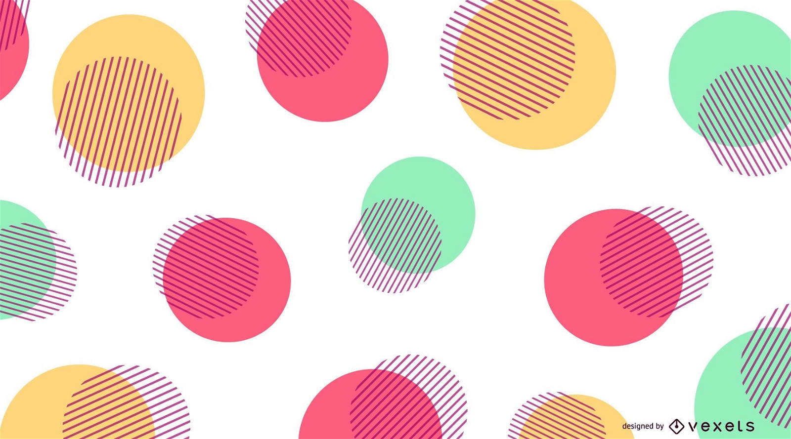 Abstract Color Dots Background