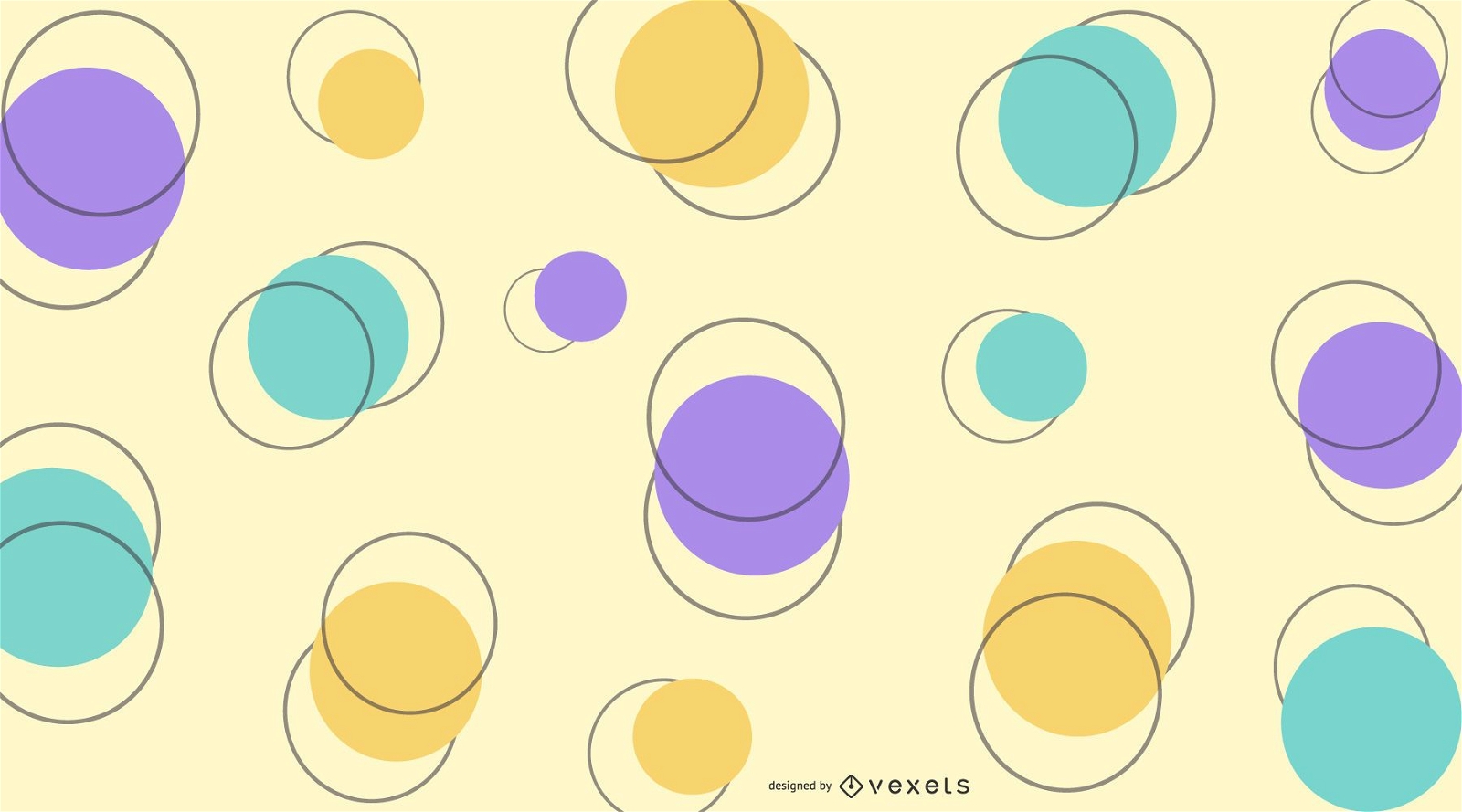 Colorful circle shapes background design