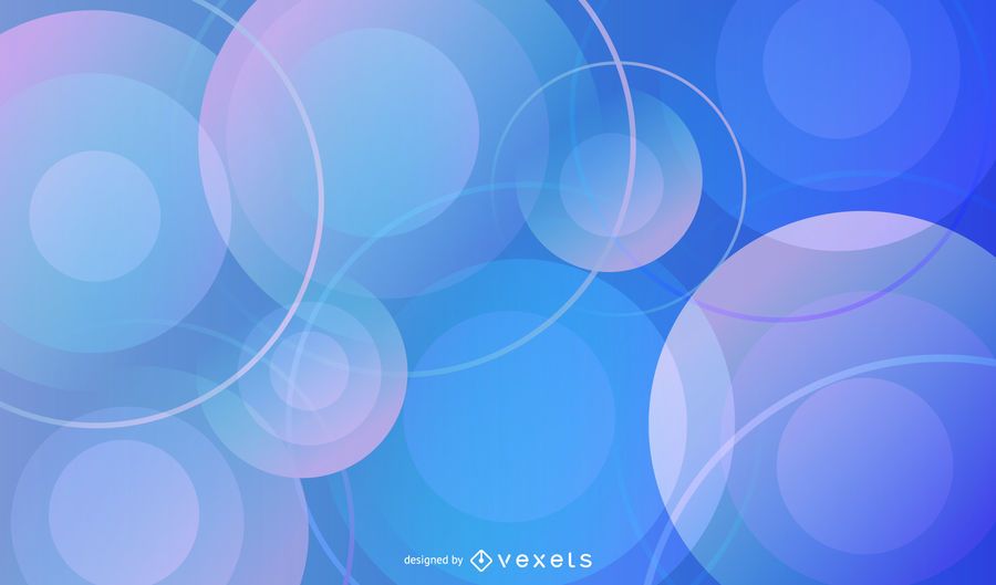 Blue Gradient Circular Pattern Background - Vector Download