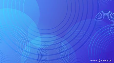 Blue circle shapes background design