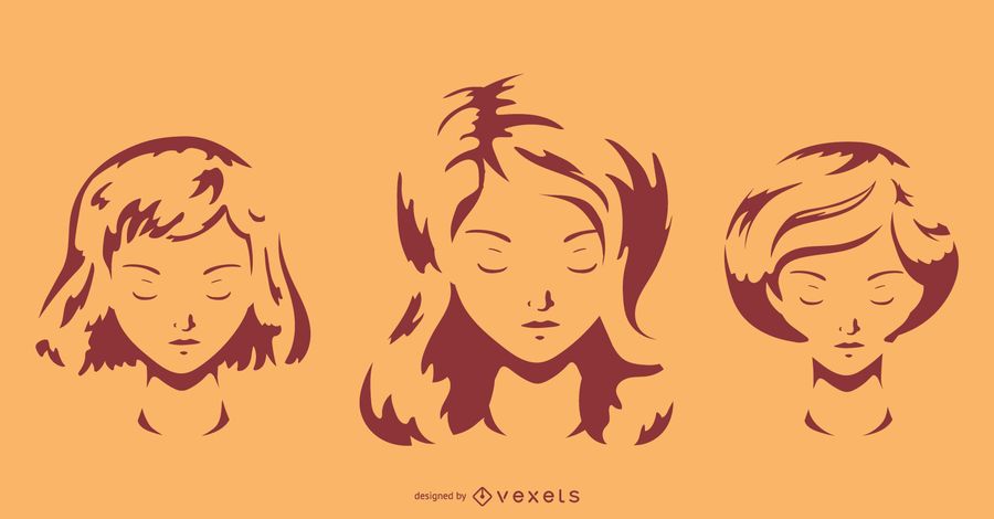 Wavy Hairstyle Set Wavy Hairstyle Set