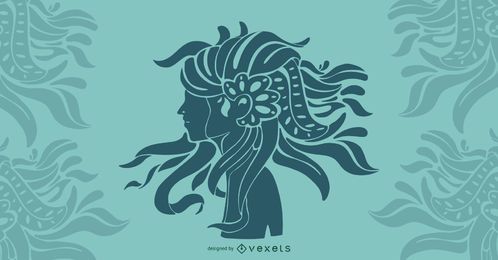 Diseño del arte del pelo Diseño del arte del pelo