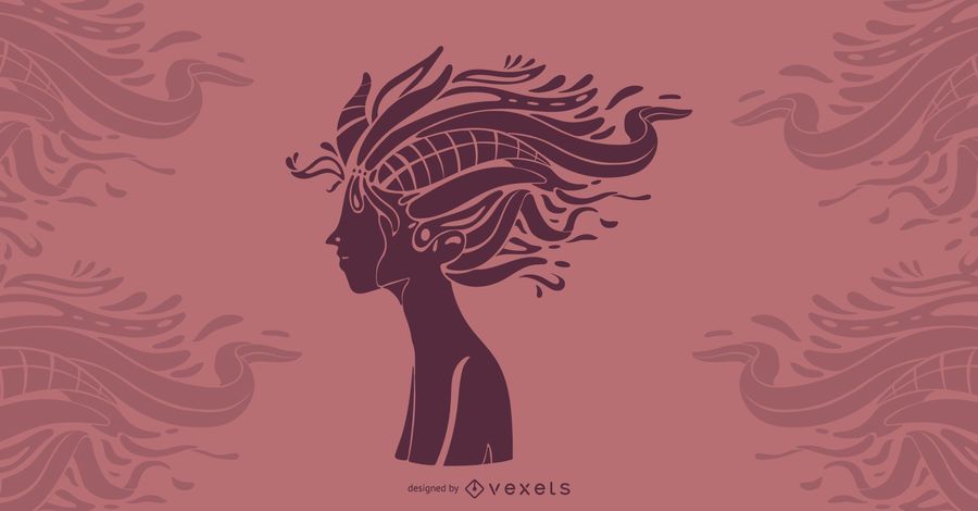 Artistic Hair Design Illustration Artistic Hair Design Illustration