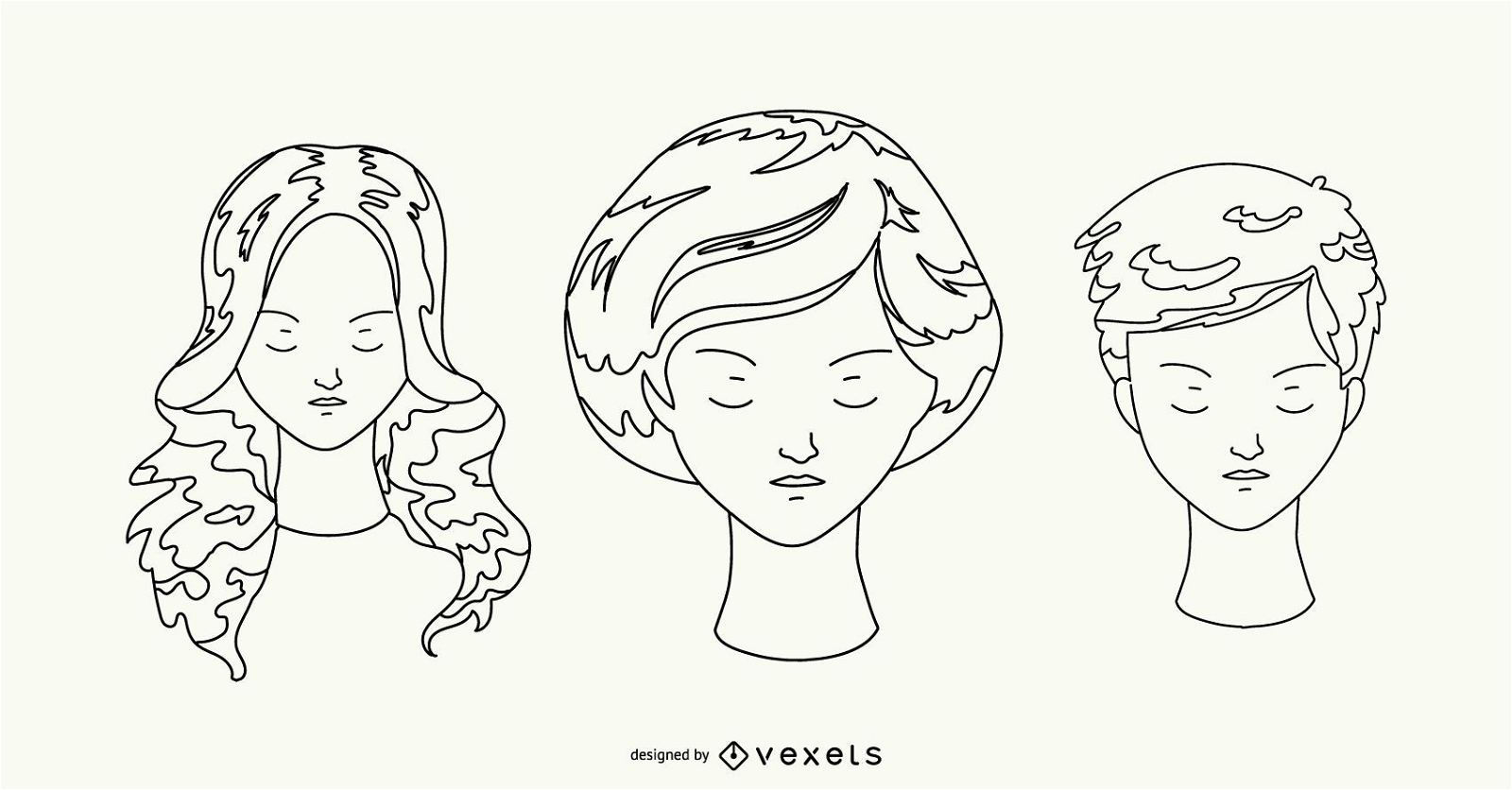 Women's Hair Style Set