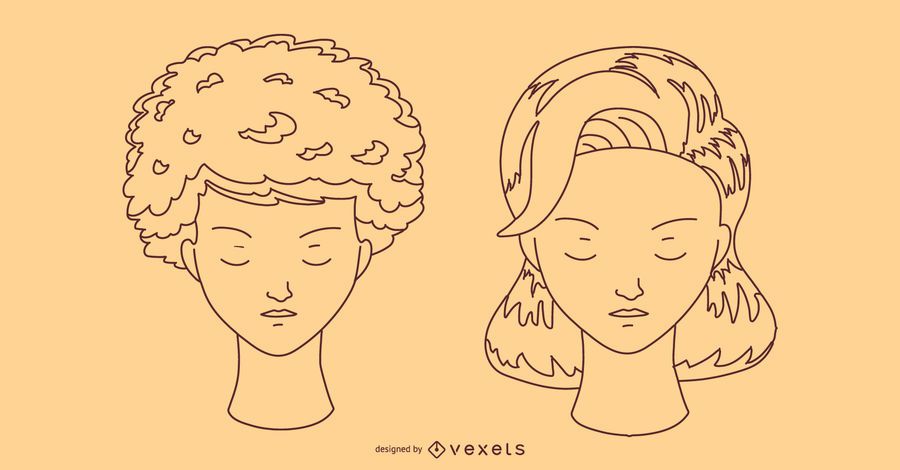 Hairstyle Stroke Design Hairstyle Stroke Design