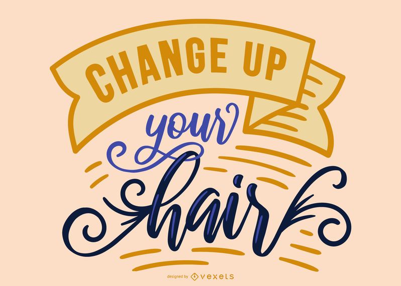 Hair Business Lettering Design Hair Business Lettering Design