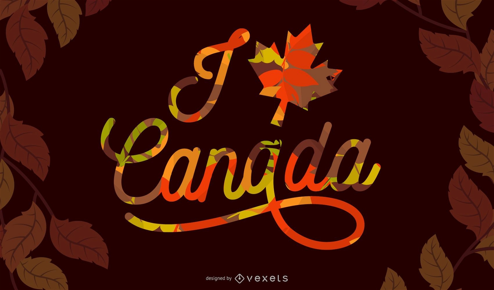 Ich liebe Kanada-Schriftzug