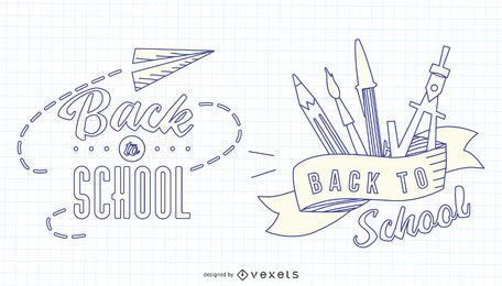 De volta ao jogo do emblema do curso da escola De volta ao jogo do emblema do curso da escola