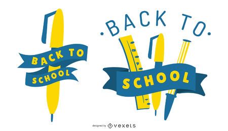 Conjunto gráfico de regreso a la escuela Conjunto gráfico de regreso a la escuela