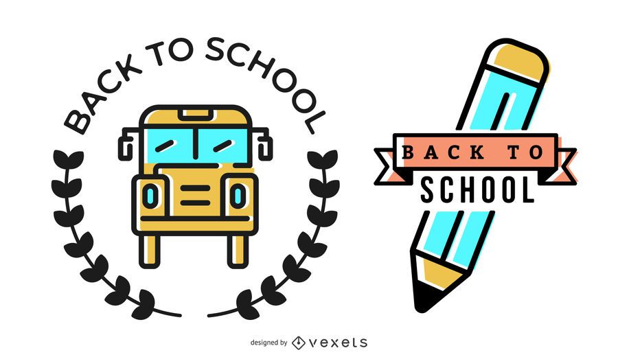 Back to School Badge Design Back to School Badge Design