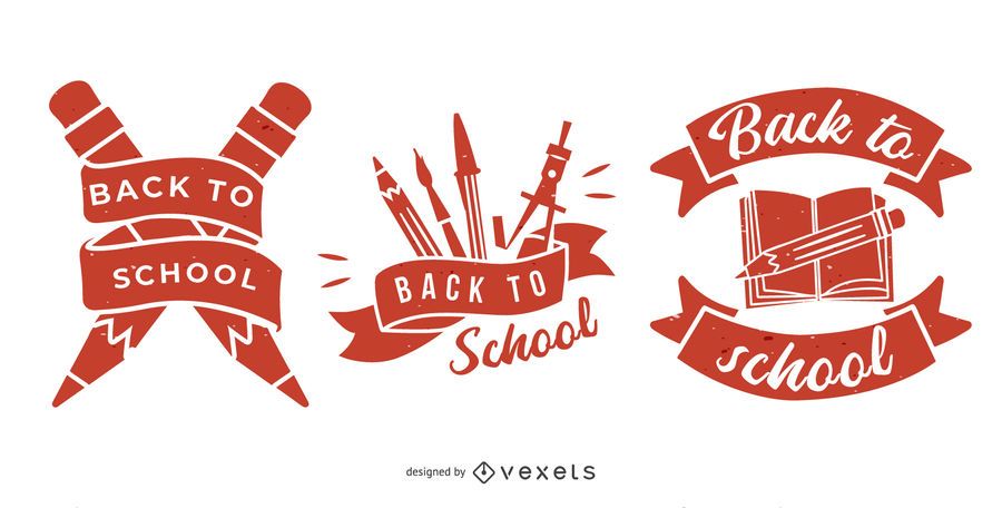 Back to School Emblem Set Back to School Emblem Set