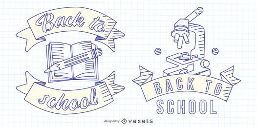 Back to School Line Emblem Back to School Line Emblem